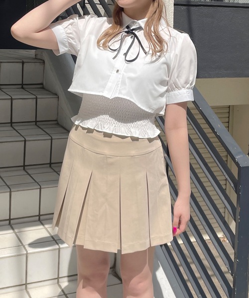 one way（ワンウェイ）の「リボン付きレイヤードブラウス（シャツ/ブラウス・レディース・ブラック系その他/ブルー系その他/ホワイト/ホワイト系その他・FREE）」の8枚目の写真