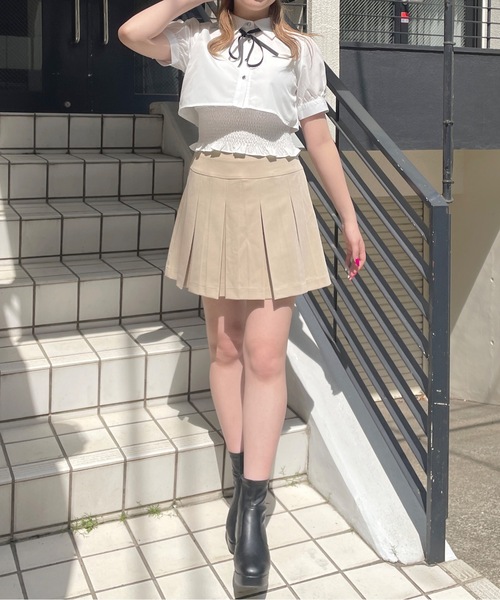 one way（ワンウェイ）の「リボン付きレイヤードブラウス（シャツ/ブラウス・レディース・ブラック系その他/ブルー系その他/ホワイト/ホワイト系その他・FREE）」の9枚目の写真