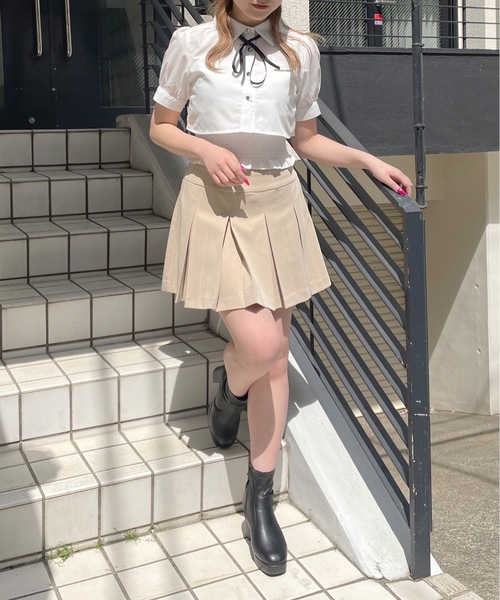 one way（ワンウェイ）の「リボン付きレイヤードブラウス（シャツ/ブラウス・レディース・ブラック系その他/ブルー系その他/ホワイト/ホワイト系その他・FREE）」の10枚目の写真