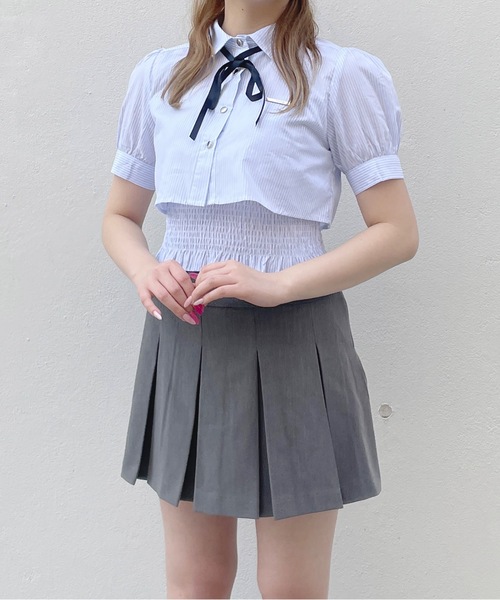 one way（ワンウェイ）の「リボン付きレイヤードブラウス（シャツ/ブラウス・レディース・ブラック系その他/ブルー系その他/ホワイト/ホワイト系その他・FREE）」の15枚目の写真