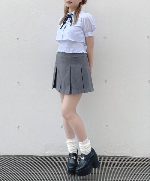 one way（ワンウェイ）の「リボン付きレイヤードブラウス（シャツ/ブラウス・レディース・ブラック系その他/ブルー系その他/ホワイト/ホワイト系その他・FREE）」の18枚目の写真