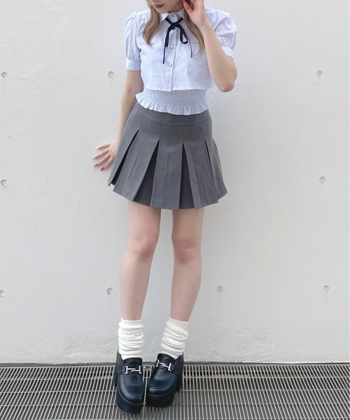 one way（ワンウェイ）の「リボン付きレイヤードブラウス（シャツ/ブラウス・レディース・ブラック系その他/ブルー系その他/ホワイト/ホワイト系その他・FREE）」の19枚目の写真