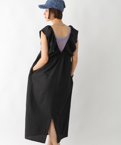 LEPSIM（レプシィム）の「2WAYフリルジャンパースカート　323031（ジャンパースカート・レディース・ブラック/ブラウン/チャコールグレー・FREE）」の13枚目の写真