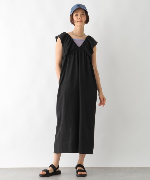 LEPSIM（レプシィム）の「2WAYフリルジャンパースカート　323031（ジャンパースカート・レディース・ブラック/ブラウン/チャコールグレー・FREE）」の14枚目の写真