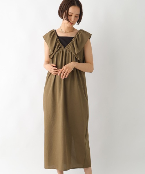 LEPSIM（レプシィム）の「2WAYフリルジャンパースカート　323031（ジャンパースカート・レディース・ブラック/ブラウン/チャコールグレー・FREE）」の17枚目の写真