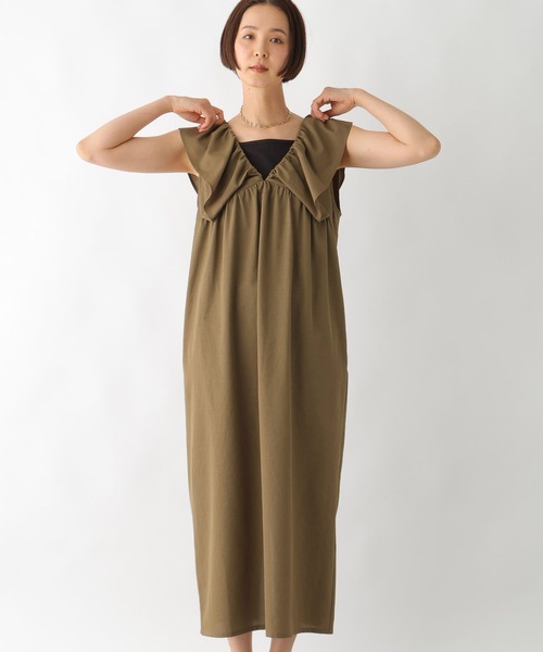 LEPSIM（レプシィム）の「2WAYフリルジャンパースカート　323031（ジャンパースカート・レディース・ブラック/ブラウン/チャコールグレー・FREE）」の18枚目の写真