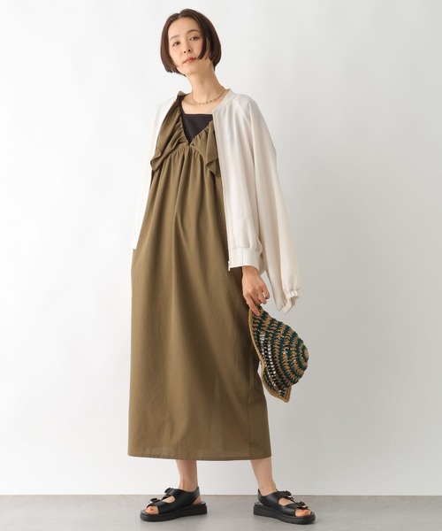 LEPSIM（レプシィム）の「2WAYフリルジャンパースカート　323031（ジャンパースカート・レディース・ブラック/ブラウン/チャコールグレー・FREE）」の21枚目の写真