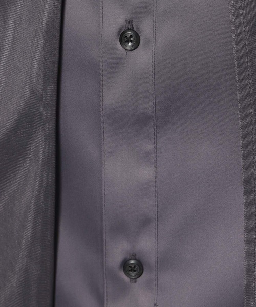 HARE(ハレ)の「【SET UP対応】シアーレイヤードシャツSS(HARE)(シャツ/ブラウス・メンズ・ブラック系その他/グレー/パープル/ブラック/グレー系その他/ブラック系その他2/スモークグレー・FREE)」の14枚目の写真