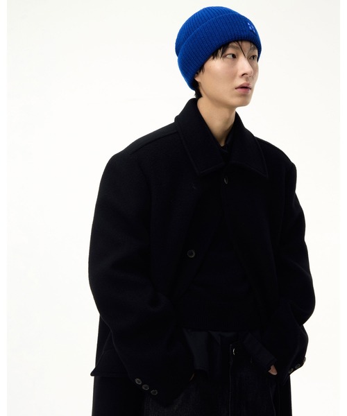 ADER error（アーダーエラー）の「ADER error/アーダーエラー/BEANIE（ニットキャップ/ビーニー・メンズ・ブラック/ホワイト/ブルー・FREE）」の9枚目の写真