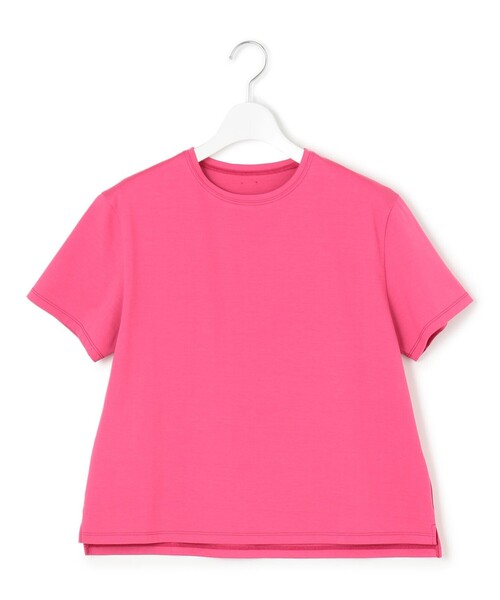 23区 L(ニジュウサンクオオキイサイズ)の「【洗える】ハイエンド クルーネック Tシャツ(Tシャツ/カットソー・レディース・ホワイト系/ローズ系/ブラック系/ダークブラウン系・44/46/48)」の19枚目の写真