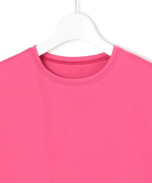 23区 L(ニジュウサンクオオキイサイズ)の「【洗える】ハイエンド クルーネック Tシャツ(Tシャツ/カットソー・レディース・ホワイト系/ローズ系/ブラック系/ダークブラウン系・44/46/48)」の21枚目の写真