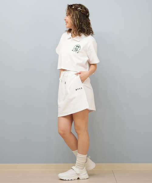 RVCA(ルーカ)の「RVCA/ルーカ ポロシャツ ショート丈 刺繍ロゴ BF04C-001(ポロシャツ・レディース・ブラック/ピンク/ホワイト・S/M)」の18枚目の写真
