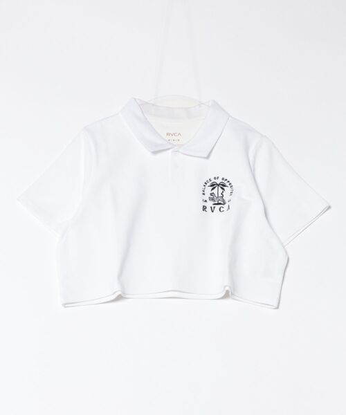 RVCA/ルーカ ポロシャツ ショート丈 刺繍ロゴ BF04C-001