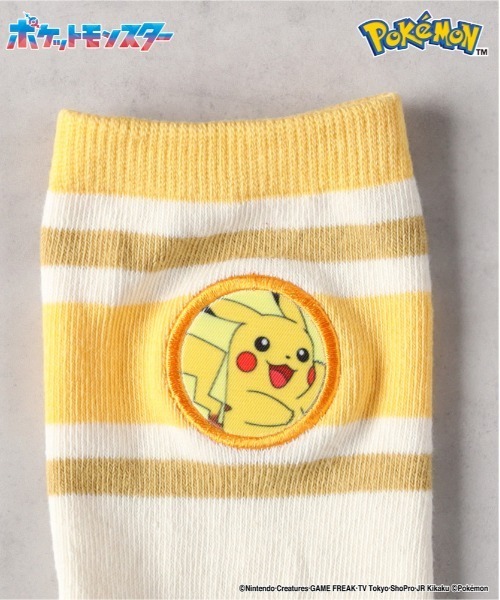 Right-on（ライトオン）の「【POKEMON】ピカチュウソックス（ソックス/靴下・キッズ・ホワイト・フリー）」の4枚目の写真