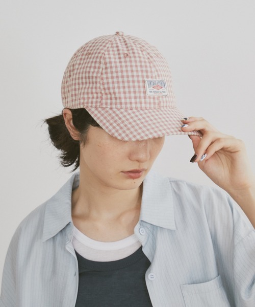 MERLOT(メルロー)の「チェック刺繍キャップ(キャップ・レディース・ピンク/ブルー/ブラウン・FREE)」の9枚目の写真