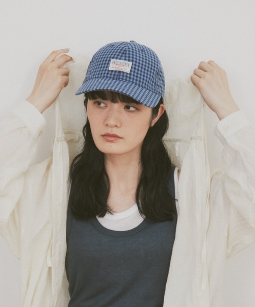 MERLOT(メルロー)の「チェック刺繍キャップ(キャップ・レディース・ピンク/ブルー/ブラウン・FREE)」の15枚目の写真
