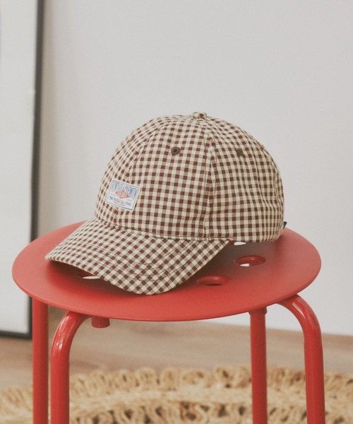 チェック刺繍キャップ（キャップ）｜MERLOT（メルロー）の