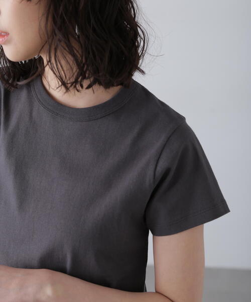 FREE'S MART(フリーズマート)の「◆USAコットンクロップドTシャツ(Tシャツ/カットソー・レディース・ホワイト/ピンク/ブラック/グレー・FREE)」の20枚目の写真