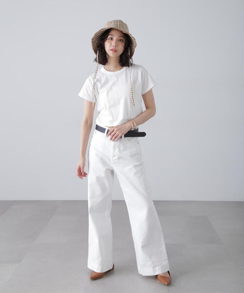 FREE'S MART(フリーズマート)の「◆USAコットンクロップドTシャツ(Tシャツ/カットソー・レディース・ホワイト/ピンク/ブラック/グレー・FREE)」の15枚目の写真