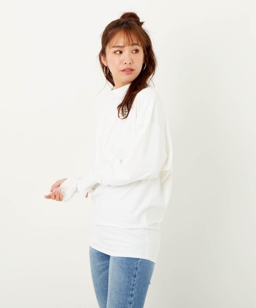 Ocean Pacific(オーシャンパシフィック)の「【OP / オーピー】レディース水陸両用UVケアウェア/モックネック長袖ラッシュガードタイプロンT(Tシャツ/カットソー・レディース・ホワイト/ベージュ/ミント・LARGE/MEDIUM)」の10枚目の写真