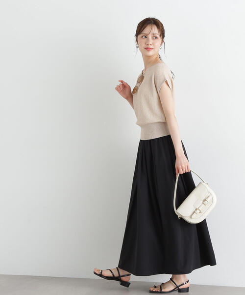 PROPORTION BODY DRESSING（プロポーションボディドレッシング）の「ギャザーフレアースカート / 1215120501（スカート・レディース・ブラック/ホワイト/カーキ・SMALL/MEDIUM）」の7枚目の写真