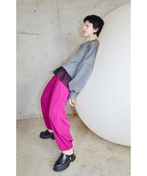 OMMO(オーエムエムオー)の「TUCK BALLOON PT(その他パンツ・レディース・ターコイズブルー/ブラック/ホワイト/パープル・MEDIUM/SMALL)」の18枚目の写真