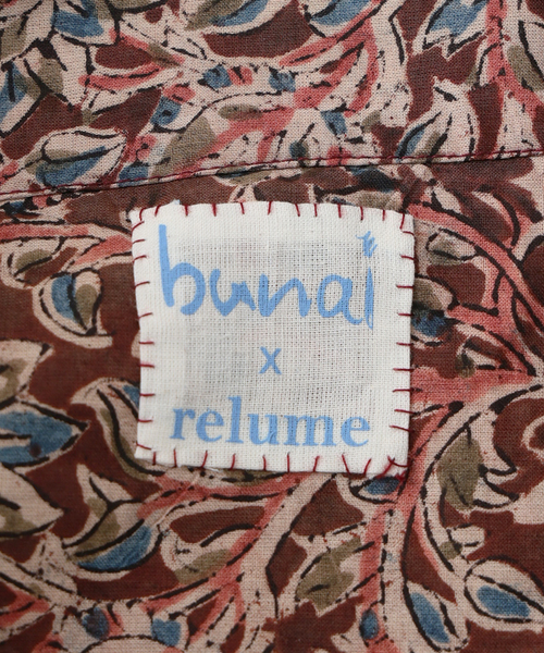 JOURNAL STANDARD relume(ジャーナルスタンダード レリューム)の「bunai 別注 KALAMKARI プリント 半袖シャツ(シャツ/ブラウス・メンズ・マスタード/ボルドー/ブラック/アイボリー・MEDIUM/LARGE)」の8枚目の写真