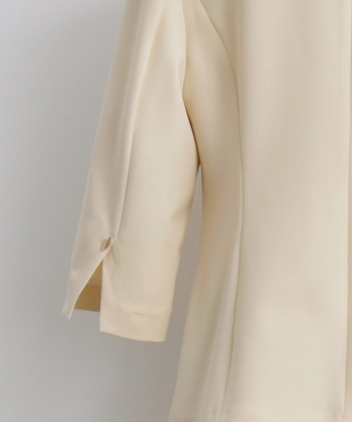 DRESS PLUS（ドレスプラス）の「一つボタンがリラクシーなセットアップスーツ（スーツパンツ・レディース・グリーン/チャコールグレー/ベージュ・XXL/XXXL/M/L/XL）」の15枚目の写真