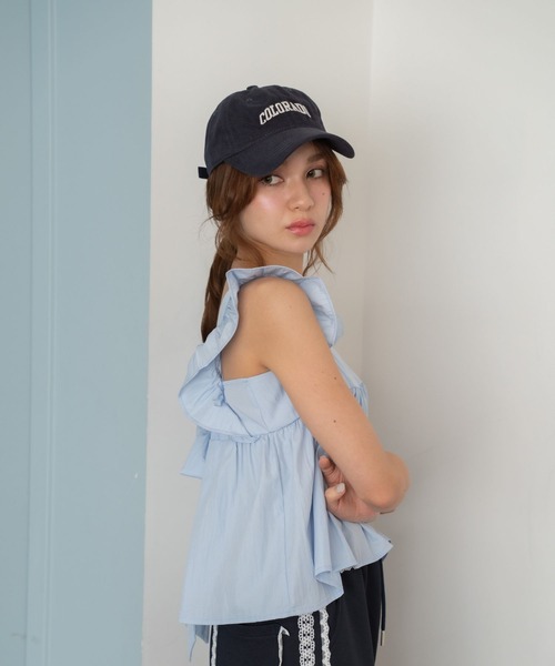 Nu（ニュー）の「【Nu】フレアノースリーブトップス（シャツ/ブラウス