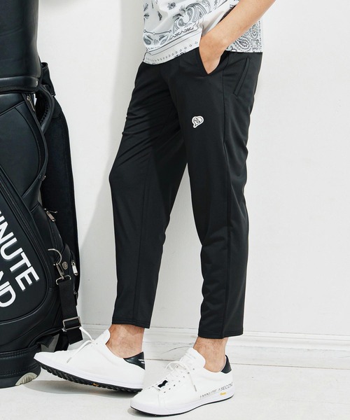 1minute 1second（ワンミニットワンセカンド）の「mp13518-6 Pocket embroidery easy pants (cool fabric) イージーパンツ（その他パンツ・メンズ・カーキ系/ブラック×ホワイト・S/M/L/XL）」の12枚目の写真