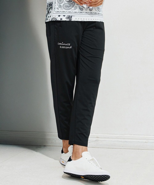 1minute 1second（ワンミニットワンセカンド）の「mp13518-6 Pocket embroidery easy pants (cool fabric) イージーパンツ（その他パンツ・メンズ・カーキ系/ブラック×ホワイト・S/M/L/XL）」の13枚目の写真