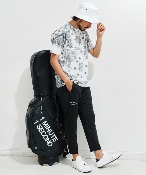 1minute 1second（ワンミニットワンセカンド）の「mp13518-6 Pocket embroidery easy pants (cool fabric) イージーパンツ（その他パンツ・メンズ・カーキ系/ブラック×ホワイト・S/M/L/XL）」の15枚目の写真