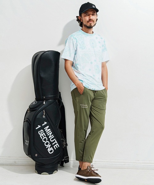 1minute 1second（ワンミニットワンセカンド）の「mp13518-6 Pocket embroidery easy pants (cool fabric) イージーパンツ（その他パンツ・メンズ・カーキ系/ブラック×ホワイト・S/M/L/XL）」の21枚目の写真