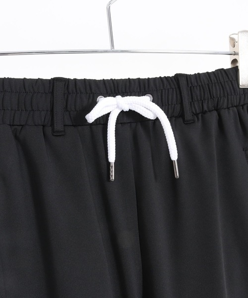 1minute 1second（ワンミニットワンセカンド）の「mp13518-6 Pocket embroidery easy pants (cool fabric) イージーパンツ（その他パンツ・メンズ・カーキ系/ブラック×ホワイト・S/M/L/XL）」の5枚目の写真