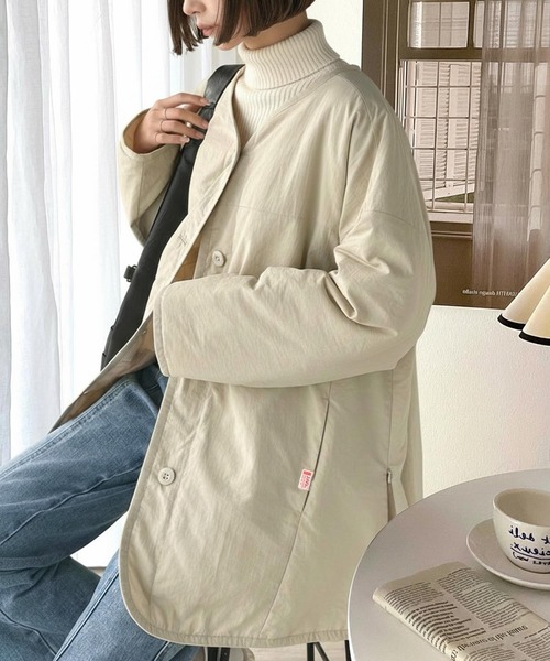 セール】《JaVaジャバコラボ》1枚で今っぽい抜け感アウター。ノー