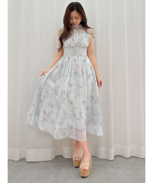 MERCURYDUO(マーキュリーデュオ)の「【追加生産】花柄バックレースアップワンピース(ワンピース・レディース・ライトグレー/ライトブルー・SMALL/MEDIUM/X-SMALL)」の20枚目の写真