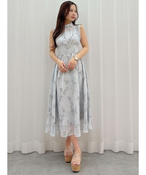 MERCURYDUO(マーキュリーデュオ)の「【追加生産】花柄バックレースアップワンピース(ワンピース・レディース・ライトグレー/ライトブルー・SMALL/MEDIUM/X-SMALL)」の19枚目の写真