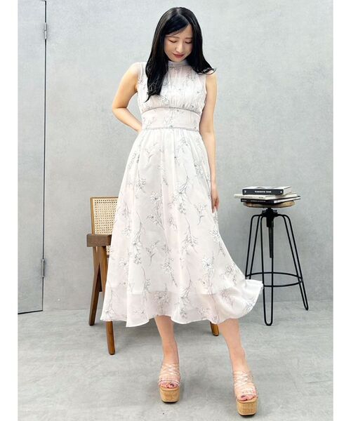 MERCURYDUO(マーキュリーデュオ)の「【追加生産】花柄バックレースアップワンピース(ワンピース・レディース・ライトグレー/ライトブルー・SMALL/MEDIUM/X-SMALL)」の15枚目の写真