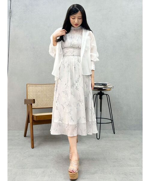 MERCURYDUO(マーキュリーデュオ)の「【追加生産】花柄バックレースアップワンピース(ワンピース・レディース・ライトグレー/ライトブルー・SMALL/MEDIUM/X-SMALL)」の14枚目の写真