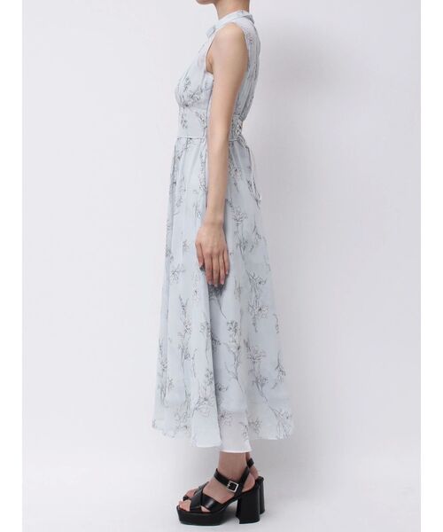 追加生産】花柄バックレースアップワンピース（ワンピース