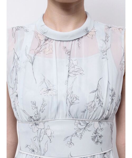 MERCURYDUO(マーキュリーデュオ)の「【追加生産】花柄バックレースアップワンピース(ワンピース・レディース・ライトグレー/ライトブルー・SMALL/MEDIUM/X-SMALL)」の9枚目の写真