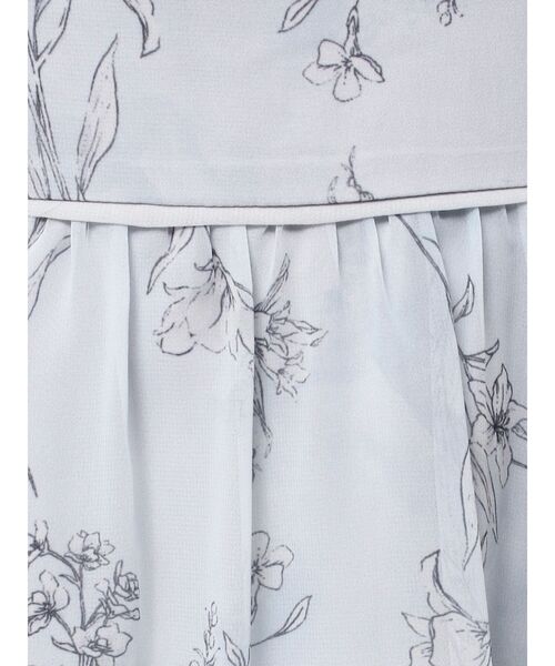 MERCURYDUO(マーキュリーデュオ)の「【追加生産】花柄バックレースアップワンピース(ワンピース・レディース・ライトグレー/ライトブルー・SMALL/MEDIUM/X-SMALL)」の3枚目の写真