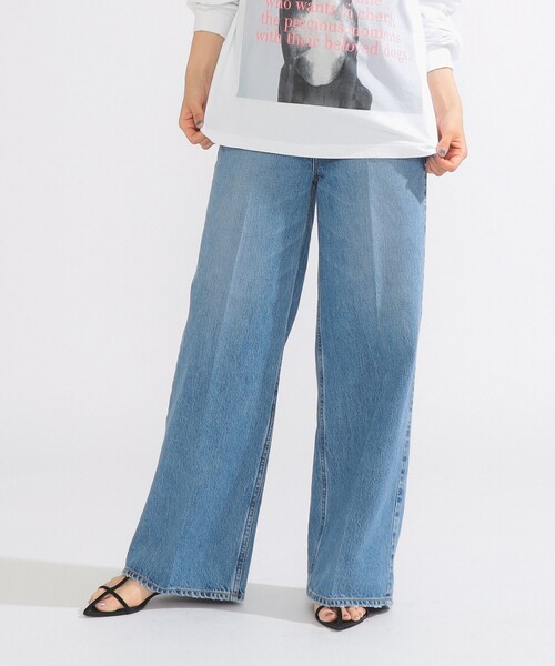 upperhights（アッパーハイツ）の「【別注】upper hights / THE SISTER デニムパンツ BRUME（デニムパンツ・レディース・ライトブルー・24/23/22/25）」の6枚目の写真