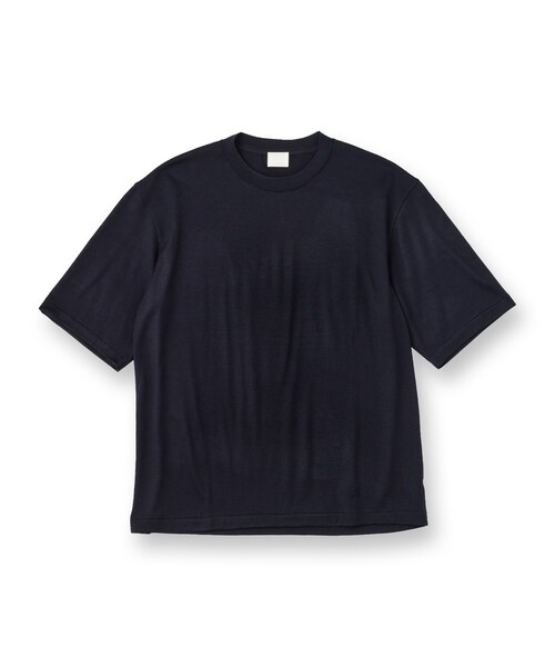 TAKEO KIKUCHI(タケオキクチ)の「【THE FLAGSHIP】メリノウール天竺Tシャツ(Tシャツ/カットソー・メンズ・ネイビー/ブラウン系その他/ブラック系2/ブラウン系その他4・04/03/02/01)」の5枚目の写真