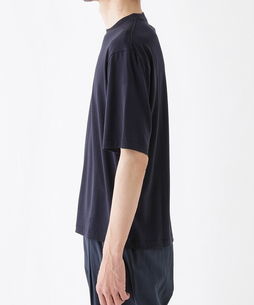 TAKEO KIKUCHI(タケオキクチ)の「【THE FLAGSHIP】メリノウール天竺Tシャツ(Tシャツ/カットソー・メンズ・ネイビー/ブラウン系その他/ブラック系2/ブラウン系その他4・04/03/02/01)」の7枚目の写真