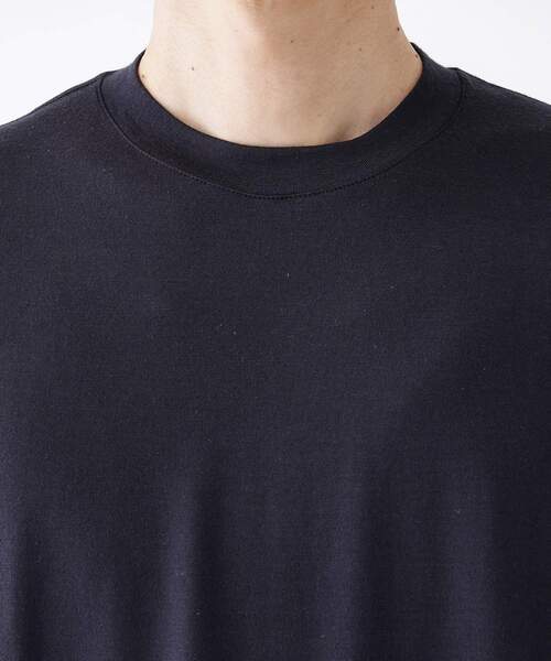 TAKEO KIKUCHI(タケオキクチ)の「【THE FLAGSHIP】メリノウール天竺Tシャツ(Tシャツ/カットソー・メンズ・ネイビー/ブラウン系その他/ブラック系2/ブラウン系その他4・04/03/02/01)」の9枚目の写真