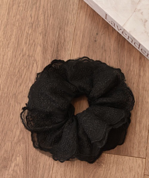 VIBGYOR Women（ヴィブジョー　ウィメン）の「【urge select】総レース オーガンジー ボリュームシュシュ（シュシュ・レディース・ホワイト/ブラック/ベビーピンク/アイボリー・FREE）」の11枚目の写真