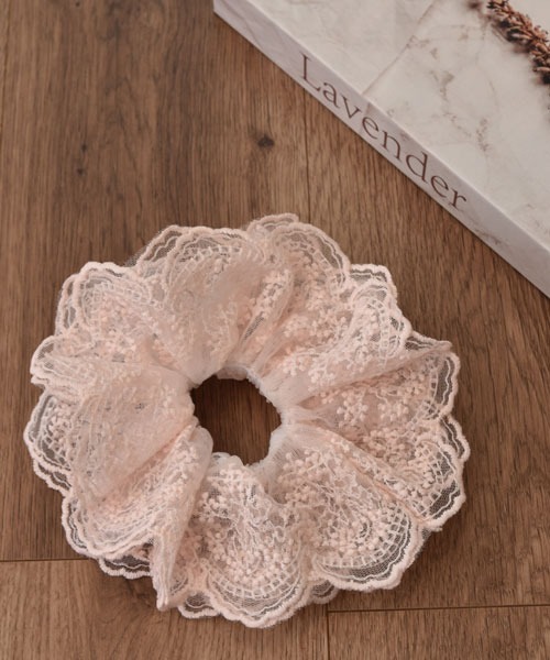 VIBGYOR Women（ヴィブジョー　ウィメン）の「【urge select】総レース オーガンジー ボリュームシュシュ（シュシュ・レディース・ホワイト/ブラック/ベビーピンク/アイボリー・FREE）」の14枚目の写真