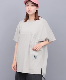 チチカカ | サイドポケット布帛切替プルオーバー【大きいサイズ】(Tシャツ/カットソー)