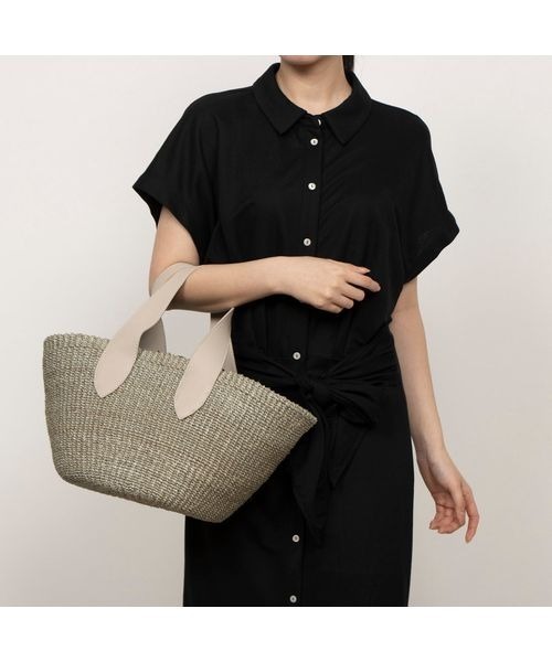 Mode et Jacomo（モードエジャコモ）の「【POMTATA】バッグ（トートバッグ・レディース・グレー/ブラウン・FREE）」の4枚目の写真